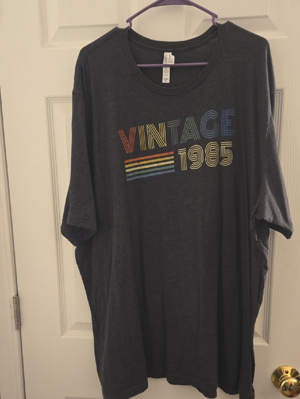 Vintage 1985 Graphic Tee - Dark Gray